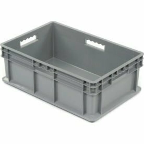 Akro-Mils GEC&#153; Solid Straight Wall Container, 23-3/4"Lx15-3/4"Wx8-1/4"H, Gray 37688GREYGBL